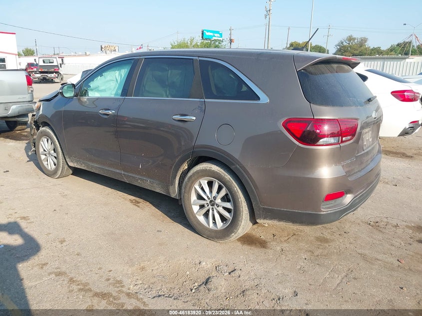 Vin: 5xypg4a34kg525490, lot: 46683780, kia sorento 2.4l lx 20193
