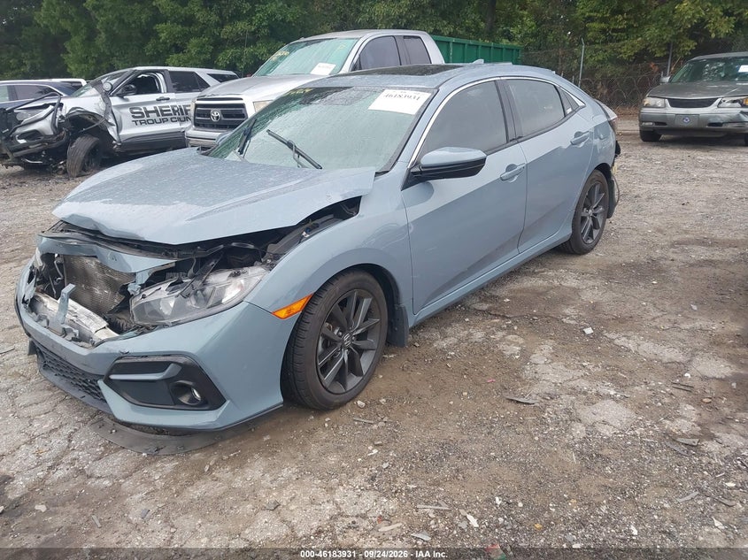 Vin: shhfk7h61lu218880, lot: 46683791, honda civic ex 20202