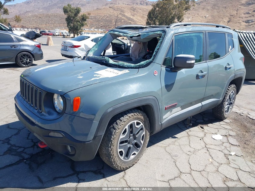 Vin: zaccjbct1gpc89325, lot: 46683793, jeep renegade trailhawk 20162