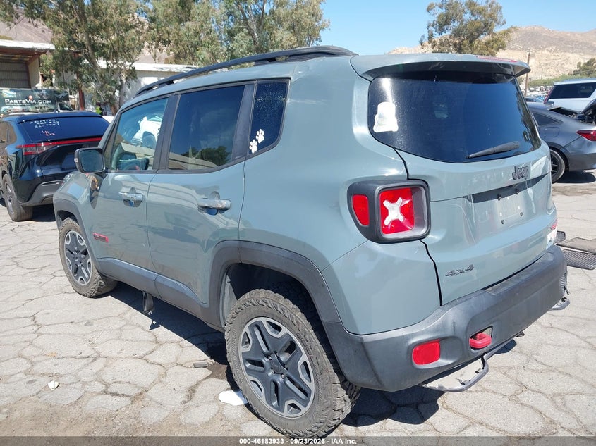 Vin: zaccjbct1gpc89325, lot: 46683793, jeep renegade trailhawk 20163