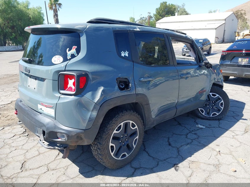 Vin: zaccjbct1gpc89325, lot: 46683793, jeep renegade trailhawk 20164