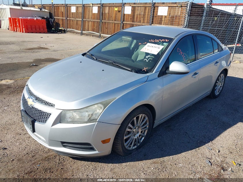 2011 Chevrolet Cruze Eco, Left Rear, IAAI, VIN 1G1PJ5S99B7240865 — photo 2