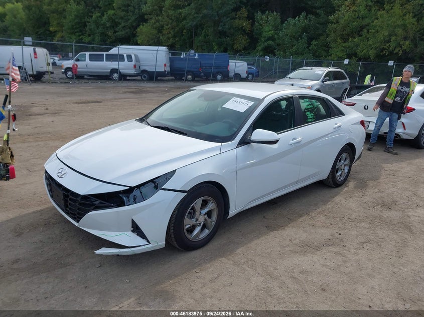 Vin: 5npll4ag1nh060905, lot: 46683835, hyundai elantra se 20222