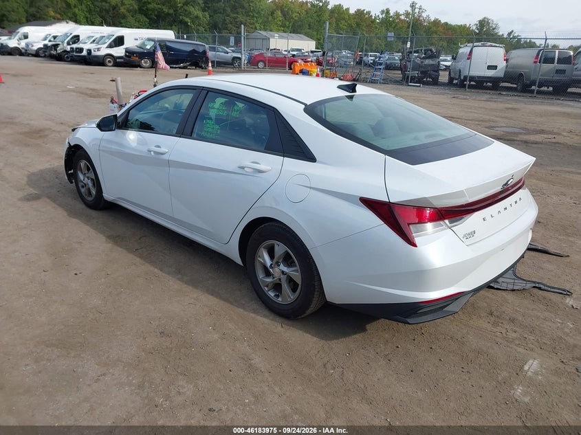 Vin: 5npll4ag1nh060905, lot: 46683835, hyundai elantra se 20223