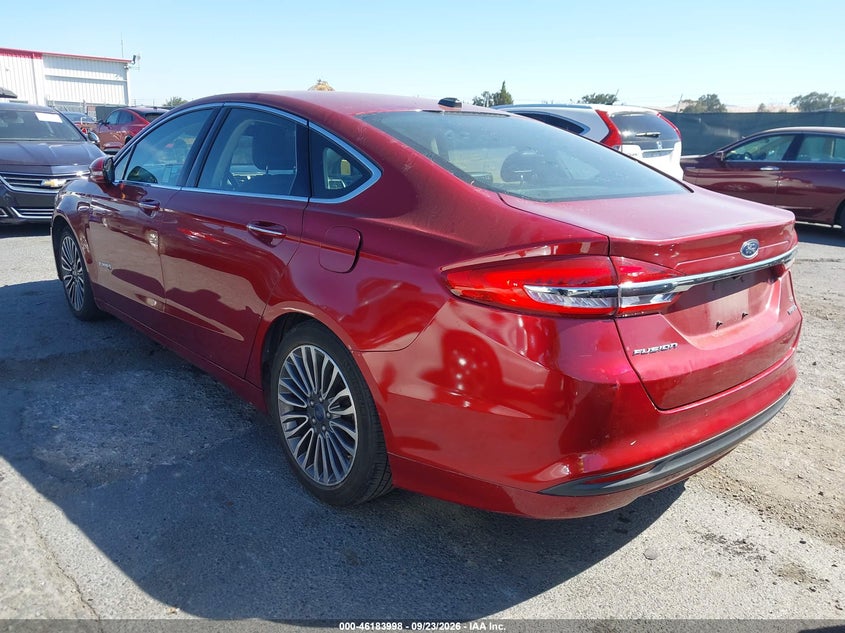 Vin: 3fa6p0lu0hr142452, lot: 46683858, ford fusion hybrid se 20173