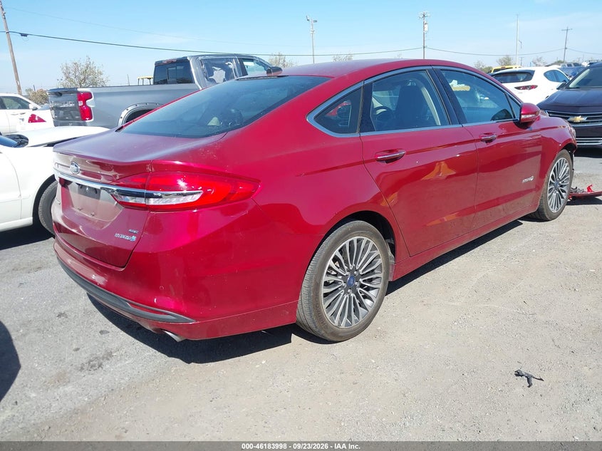 Vin: 3fa6p0lu0hr142452, lot: 46683858, ford fusion hybrid se 20174