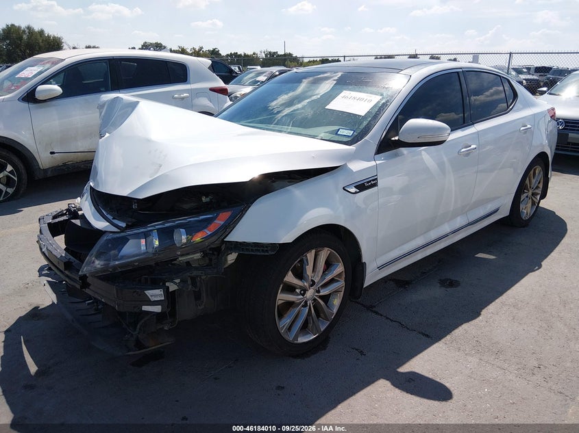 2015 Kia Optima, Удар спереду, IAAI, VIN 5XXGR4A67FG505250 — фото 2