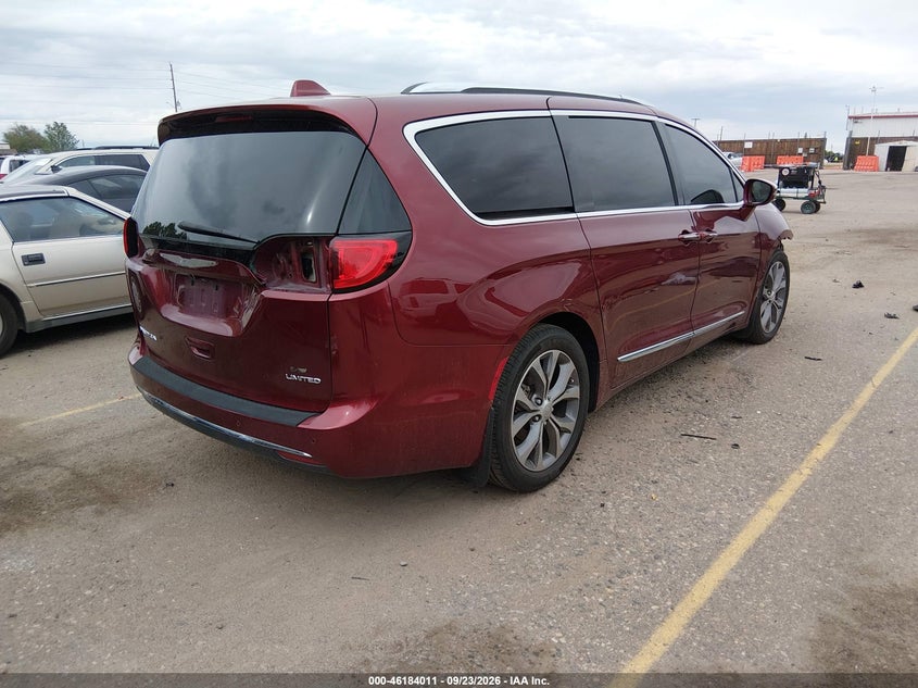 Vin: 2c4rc1ggxhr622615, lot: 46683871, chrysler pacifica limited 20174