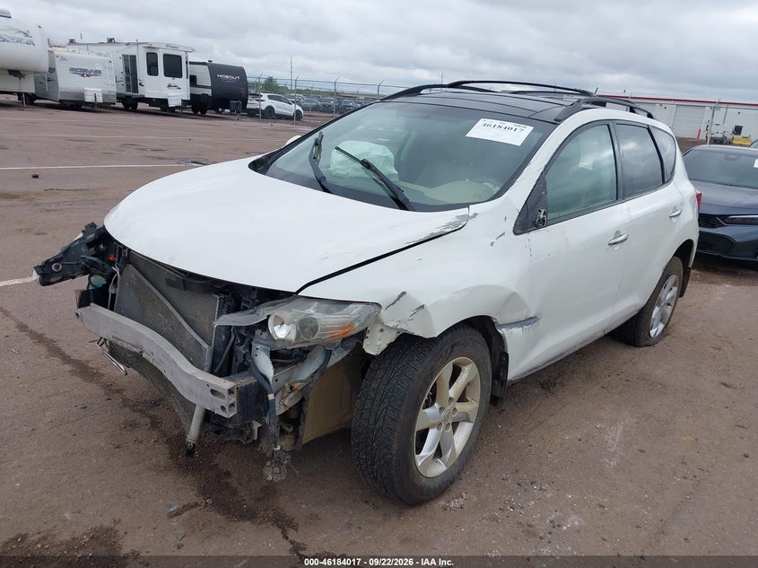 Vin: jn8az1mw0aw116011, lot: 46683877, nissan murano sl 20102