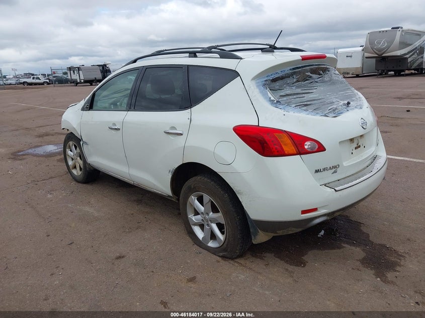 Vin: jn8az1mw0aw116011, lot: 46683877, nissan murano sl 20103