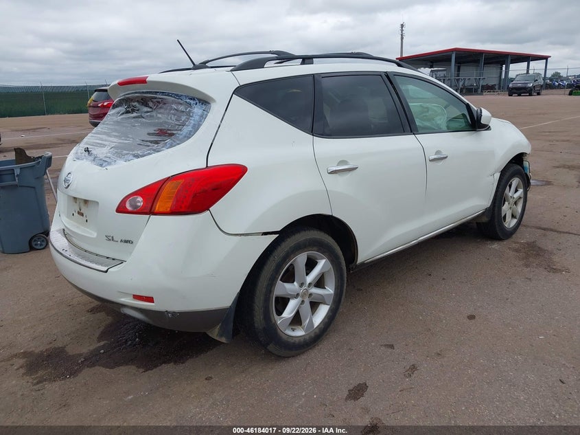 Vin: jn8az1mw0aw116011, lot: 46683877, nissan murano sl 20104