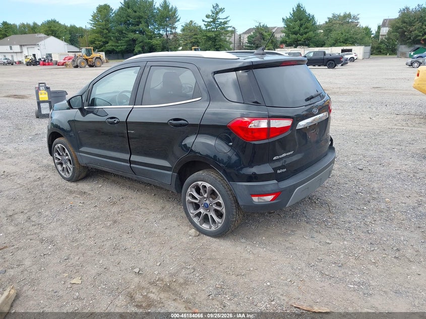 Vin: maj6s3kl0kc276120, lot: 46683926, ford ecosport titanium 20193