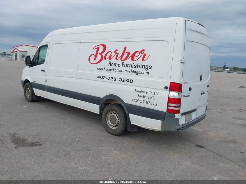 Vin: wd3pe8ccxb5520646, lot: 46683930, mercedes-benz sprinter 2500 high roof 20113
