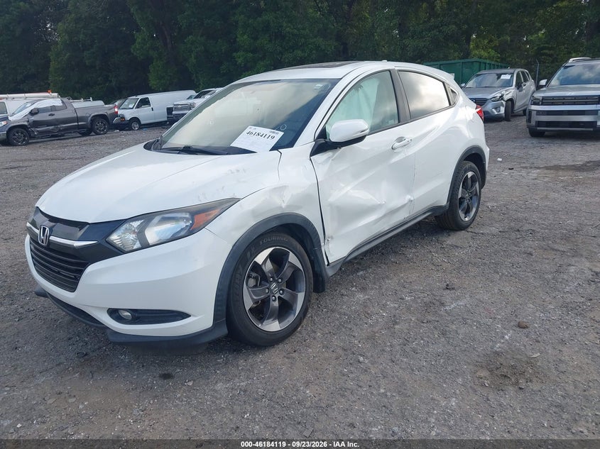 2018 Honda Hr-V Ex, Левый перёд, IAAI, VIN 3CZRU5H58JM712550 — фото 2