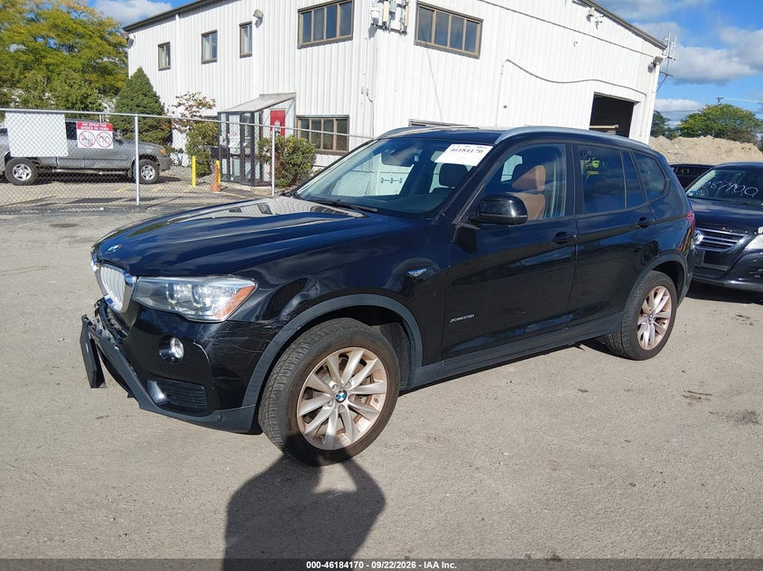 2017 BMW X3, Удар спереду, IAAI, VIN 5UXWX9C56H0T15106 — фото 2
