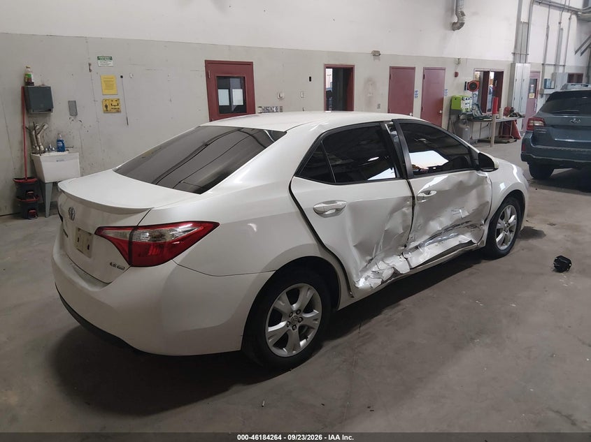 Vin: 5yfbprhe2ep053983, lot: 46684124, toyota corolla le eco 20144