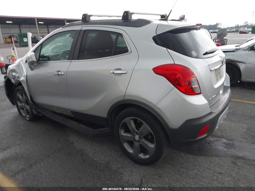 Vin: kl4cjcsb0eb707938, lot: 46684178, buick encore leather 20143