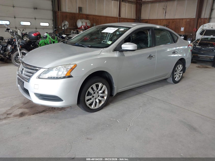 Vin: 3n1ab7ap8ey313428, lot: 46684180, nissan sentra sv 20142