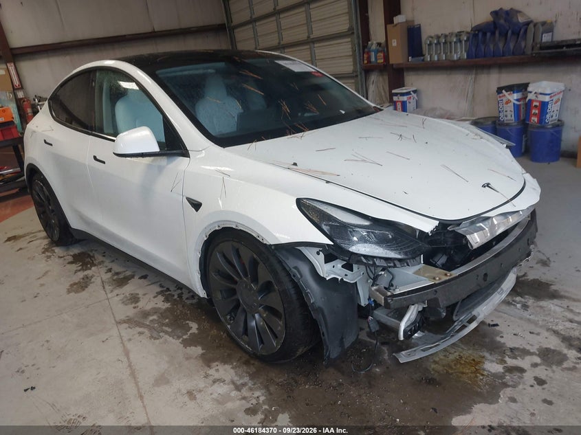 Vin: 7saygdef5pf751970, lot: 46684230, tesla model y performance dual motor all-wheel drive 20231