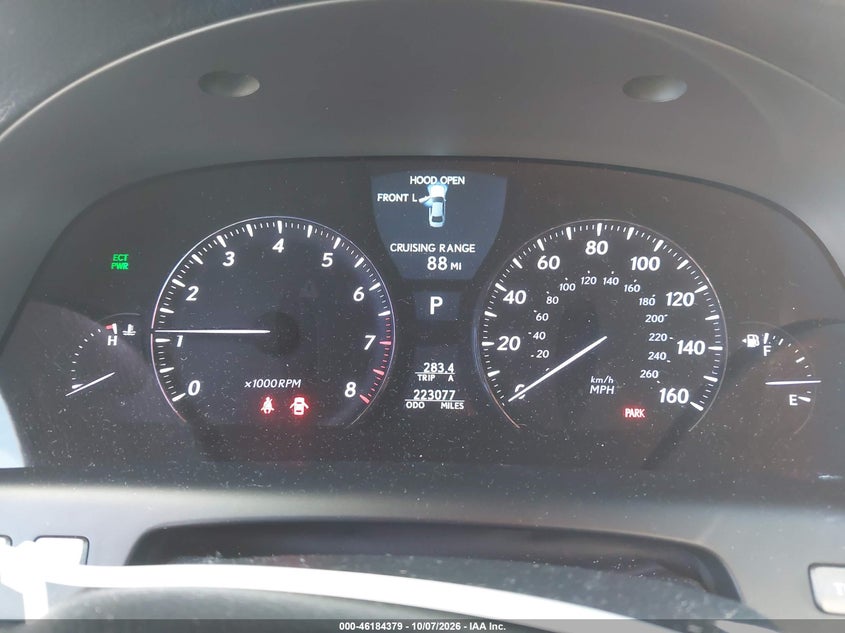 LEXUS LS 460 2010 VIN JTHGL5EF5A5041405