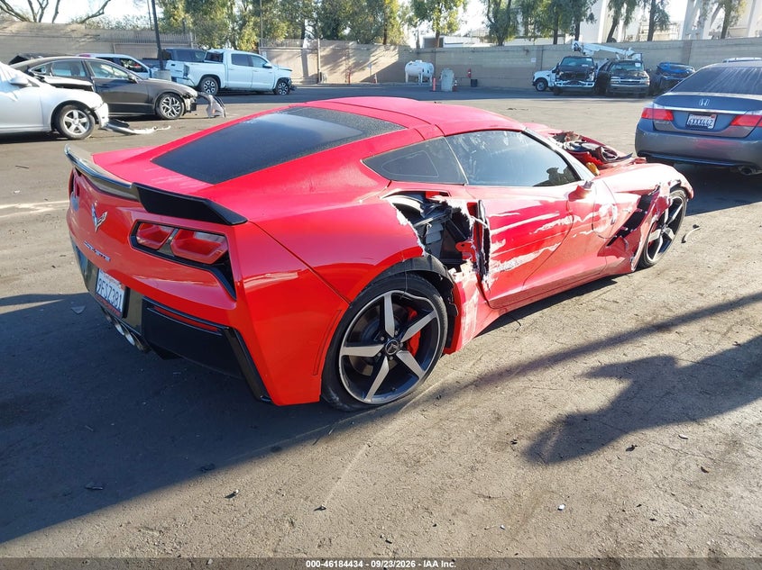 Vin: 1g1yb2d73k5120826, lot: 46684293, chevrolet corvette stingray 20194