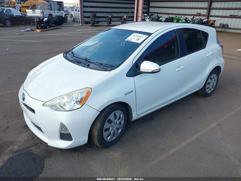 Vin: jtdkdtb34e1567092, lot: 46684297, toyota prius c four/one/three/two 20142