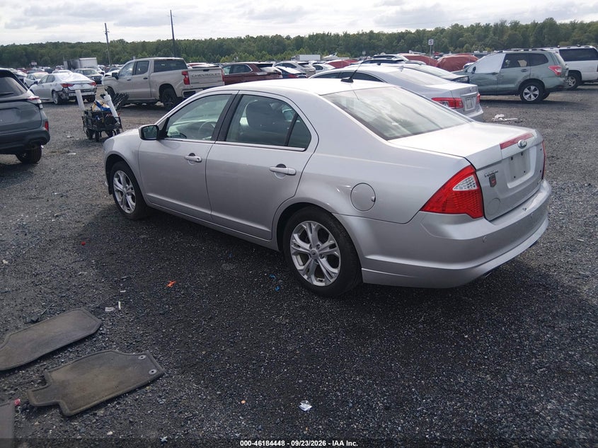 Vin: 3fahp0hg7cr325691, lot: 46684308, ford fusion se 20123