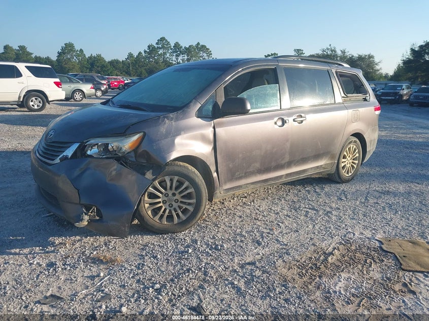 Vin: 5tdyk3dc6es439582, lot: 46684338, toyota sienna xle v6 8 passenger 20142