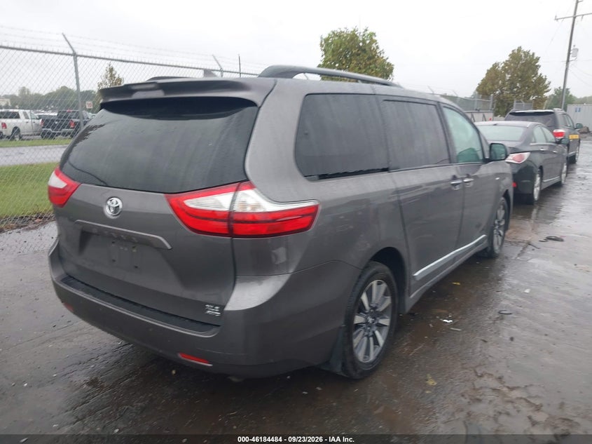 Vin: 5tddz3dc7js208789, lot: 46684344, toyota sienna xle premium 7 passenger 20184