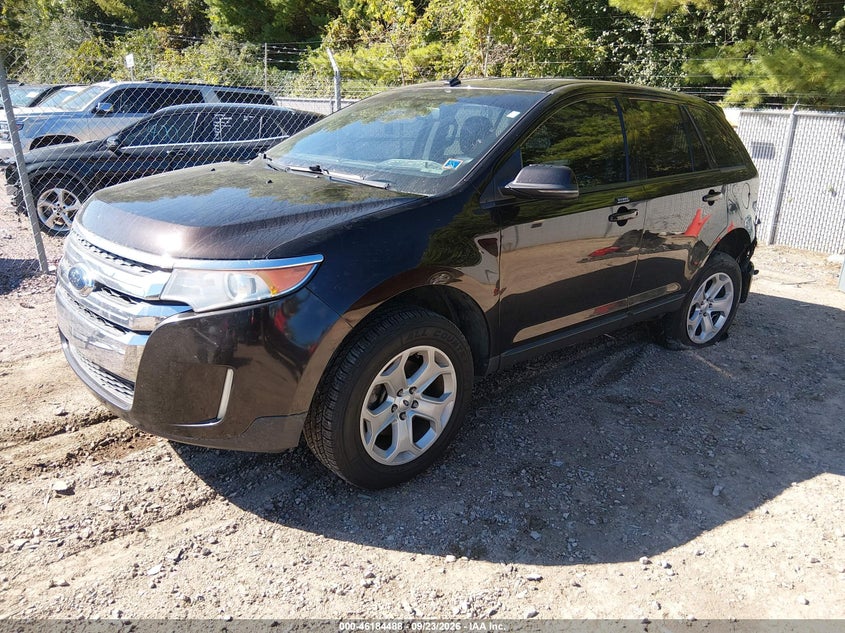 Vin: 2fmdk4jc3dba20965, lot: 46684348, ford edge sel 20132