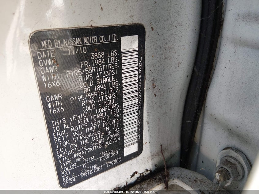 2011 NISSAN CUBE 1.8SL · Photo 9