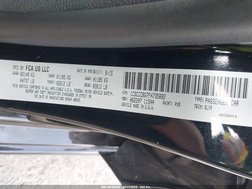2015 CHRYSLER 200 S · Фото 9