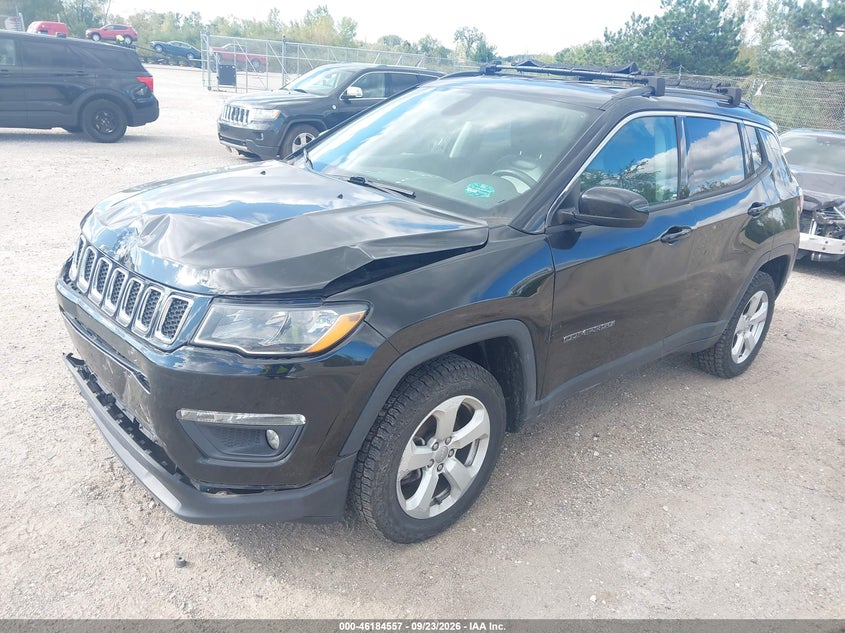 Vin: 3c4njdbb8kt838792, lot: 46684417, jeep compass latitude 4x4 20192