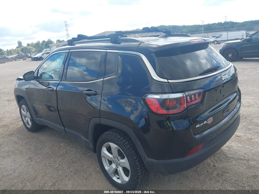 Vin: 3c4njdbb8kt838792, lot: 46684417, jeep compass latitude 4x4 20193