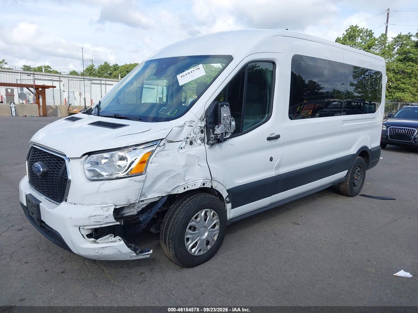 Vin: 1fbax2c87mka12822, lot: 46684438, ford transit-350 passenger van xlt 20212
