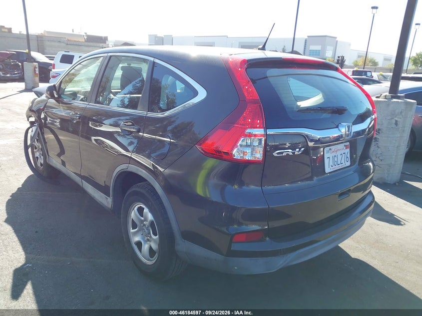 Vin: 2hkrm3h30fh507925, lot: 46684457, honda cr-v lx 20153