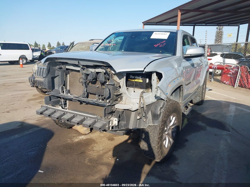 2019 Toyota Tacoma Sr5 V6, Удар спереди, IAAI, VIN 3TMAZ5CN6KM099535 — фото 2
