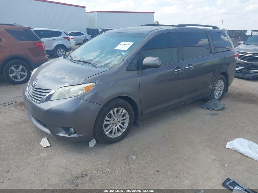 Vin: 5tdyk3dc2es423573, lot: 46684496, toyota sienna xle v6 8 passenger 20142