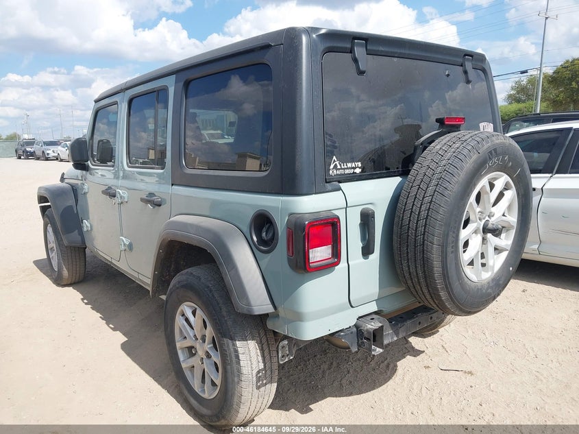Vin: 1c4hjxdg8pw638682, lot: 46684505, jeep wrangler 4-door sport s 4x4 20233
