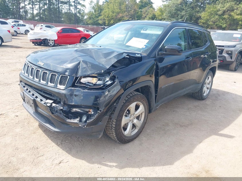Vin: 3c4njdbb9kt647513, lot: 46684523, jeep compass latitude 4x4 20192