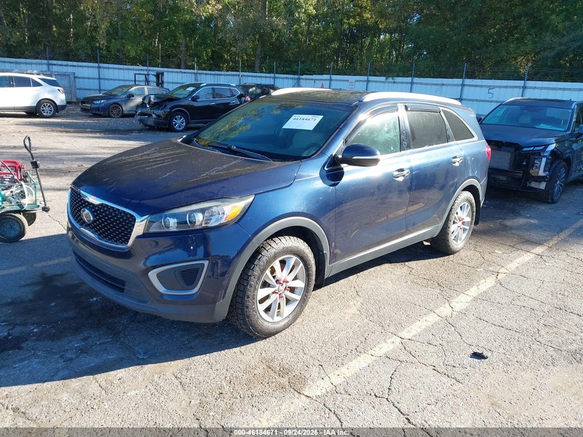 Vin: 5xypg4a36hg261374, lot: 46684531, kia sorento 2.4l lx 20172