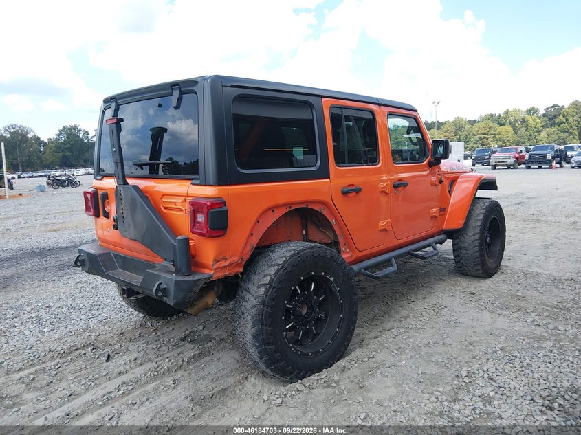 Vin: 1c4hjxfn7jw215028, lot: 46684563, jeep wrangler unlimited rubicon 4x4 20184