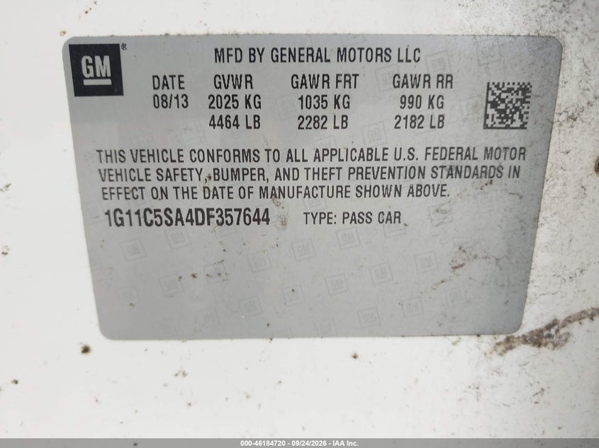 2013 CHEVROLET MALIBU 1LT · Фото 9