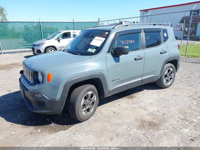 Vin: zaccjbab1jph16746, lot: 46684620, jeep renegade sport 4x4 20182