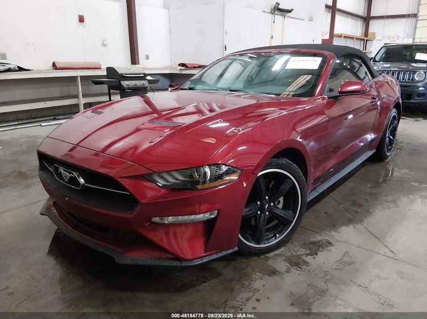 Vin: 1fatp8uh1k5187400, lot: 46684638, ford mustang ecoboost premium 20192