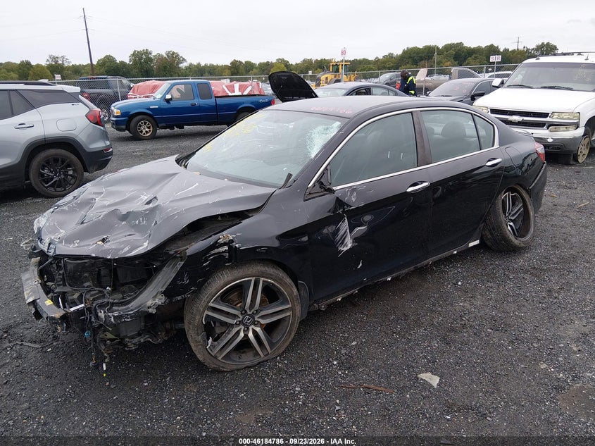 2017 Honda Accord Sport, Front End, IAAI, VIN 1HGCR2F56HA127621 — photo 2