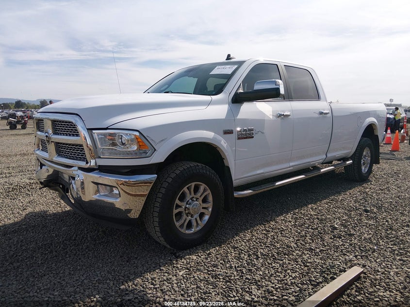 Vin: 3c6ur5kj5jg135022, lot: 46684649, ram 2500 laramie  4x4 8' box 20182