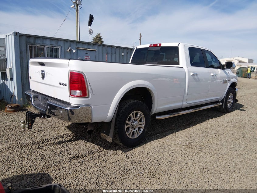 Vin: 3c6ur5kj5jg135022, lot: 46684649, ram 2500 laramie  4x4 8' box 20184