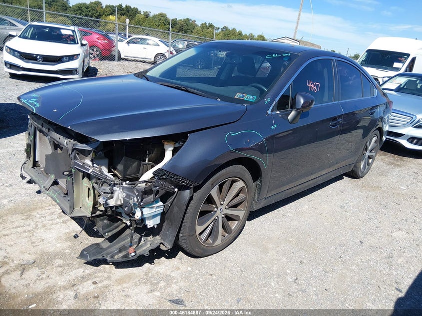 Vin: 4s3bnbj69g3030731, lot: 46684747, subaru legacy 2.5i limited 20162