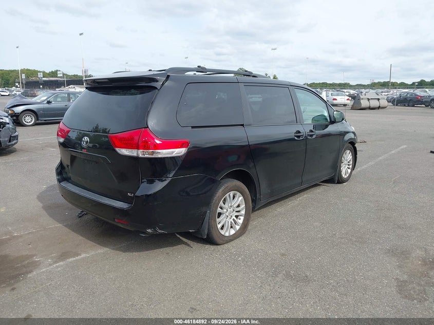 Vin: 5tdyk3dc9bs052259, lot: 46684752, toyota sienna xle v6 20114